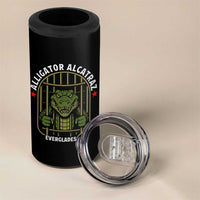 Funny Aligator Alcatraz Everglades 4 in 1 Can Cooler Tumbler Alligator Prison Alligatraz Meme - Wonder Print Shop