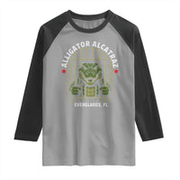 Funny Aligator Alcatraz Everglades Raglan Shirt Alligator Prison Alligatraz Meme - Wonder Print Shop