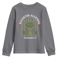 Funny Aligator Alcatraz Everglades Youth Sweatshirt Alligator Prison Alligatraz Meme - Wonder Print Shop