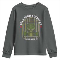 Funny Aligator Alcatraz Everglades Youth Sweatshirt Alligator Prison Alligatraz Meme - Wonder Print Shop
