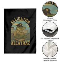 Funny Aligator Alcatraz Everglades Garden Flag Police Alligator Alligatraz Meme - Wonder Print Shop
