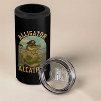 Funny Aligator Alcatraz Everglades 4 in 1 Can Cooler Tumbler Police Alligator Alligatraz Meme - Wonder Print Shop