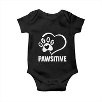 Funny Stay Pawsitive Baby Onesie Cat Dog Lover Positive Vibes - Wonder Print Shop