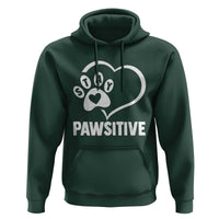 Funny Stay Pawsitive Hoodie Cat Dog Lover Positive Vibes - Wonder Print Shop