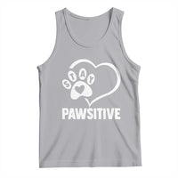 Funny Stay Pawsitive Tank Top Cat Dog Lover Positive Vibes - Wonder Print Shop