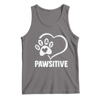 Funny Stay Pawsitive Tank Top Cat Dog Lover Positive Vibes - Wonder Print Shop
