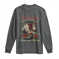 American Legendary Motorcycle Indian Chief Long Sleeve Shirt Classic And Vintage Bikers - Wonder Print Shop