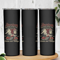 American Legendary Motorcycle Indian Chief Skinny Tumbler Classic And Vintage Bikers - Wonder Print Shop