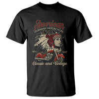 American Legendary Motorcycle Indian Chief T Shirt Classic And Vintage Bikers - Wonder Print Shop