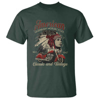 American Legendary Motorcycle Indian Chief T Shirt Classic And Vintage Bikers - Wonder Print Shop