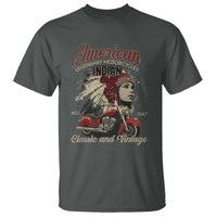 American Legendary Motorcycle Indian Chief T Shirt Classic And Vintage Bikers - Wonder Print Shop