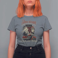 American Legendary Motorcycle Indian Chief T Shirt For Women Classic And Vintage Bikers - Wonder Print Shop