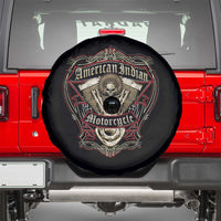 American Indian Skull Motorcycle Vintage Motorbike Engine Spare Tire Cover - Wonder Print Shop