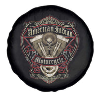 American Indian Skull Motorcycle Vintage Motorbike Engine Spare Tire Cover - Wonder Print Shop