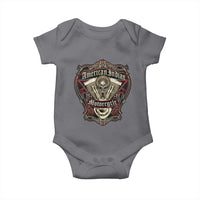 American Indian Skull Motorcycle Vintage Motorbike Engine Baby Onesie - Wonder Print Shop