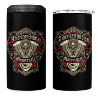 American Indian Skull Motorcycle Vintage Motorbike Engine 4 in 1 Can Cooler Tumbler - Wonder Print Shop