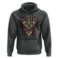 American Indian Skull Motorcycle Vintage Motorbike Engine Hoodie - Wonder Print Shop