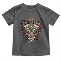 American Indian Skull Motorcycle Vintage Motorbike Engine Toddler T Shirt - Wonder Print Shop