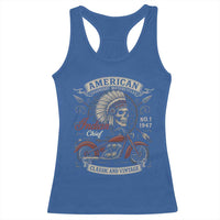 American Legendary Motorcycle Indian Chief Racerback Tank Top No 1 Classic And Vintage Skull - Wonder Print Shop