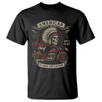 American Legendary Motorcycle Indian Chief T Shirt No 1 Classic And Vintage Skull - Wonder Print Shop