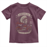 American Legendary Motorcycle Indian Chief Toddler T Shirt No 1 Classic And Vintage Skull - Wonder Print Shop