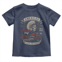 American Legendary Motorcycle Indian Chief Toddler T Shirt No 1 Classic And Vintage Skull - Wonder Print Shop