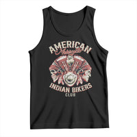 American Legendary Motorcycle Indian Biker Club Tank Top Vintage Motorbike Engine Native American Skull - Wonder Print Shop
