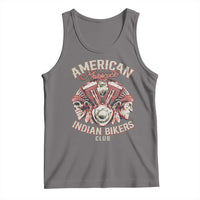 American Legendary Motorcycle Indian Biker Club Tank Top Vintage Motorbike Engine Native American Skull - Wonder Print Shop