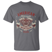 American Motorcycle Indian Biker Club T Shirt Vintage Motorbike Engine - Wonder Print Shop