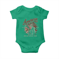 American Legendary Motorcycle Indian Biker Club Baby Onesie Vintage Native American Skull - Wonder Print Shop