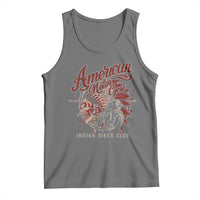 American Legendary Motorcycle Indian Biker Club Tank Top Vintage Native American Skull - Wonder Print Shop