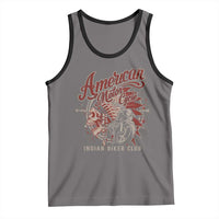 American Legendary Motorcycle Indian Biker Club Tank Top Vintage Native American Skull - Wonder Print Shop