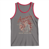 American Legendary Motorcycle Indian Biker Club Tank Top Vintage Native American Skull - Wonder Print Shop