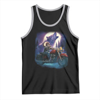 Native American Rider Tank Top Vintage Indian American Motorcycle Wolf - Wonder Print Shop