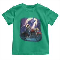 Native American Rider Toddler T Shirt Vintage Indian American Motorcycle Wolf - Wonder Print Shop