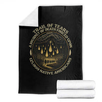 Trail Of Tears A Journey Of Death Forced Upon 125000 Native Americans Throw Blanket - Wonder Print Shop