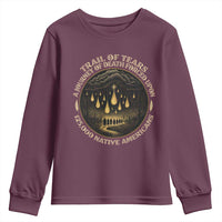 Trail Of Tears A Journey Of Death Forced Upon 125000 Native Americans Youth Sweatshirt - Wonder Print Shop