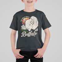The Great White Buffalo T Shirt For Kid Native American Sacred Spirit Animal - Wonder Print Shop