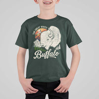 The Great White Buffalo T Shirt For Kid Native American Sacred Spirit Animal - Wonder Print Shop