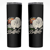 The Great White Buffalo Skinny Tumbler Native American Sacred Spirit Animal - Wonder Print Shop