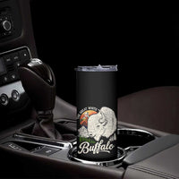 The Great White Buffalo Skinny Tumbler Native American Sacred Spirit Animal - Wonder Print Shop