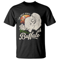 The Great White Buffalo T Shirt Native American Sacred Spirit Animal - Wonder Print Shop