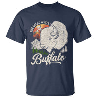 The Great White Buffalo T Shirt Native American Sacred Spirit Animal - Wonder Print Shop