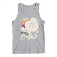 The Great White Buffalo Tank Top Native American Sacred Spirit Animal - Wonder Print Shop