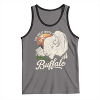 The Great White Buffalo Tank Top Native American Sacred Spirit Animal - Wonder Print Shop