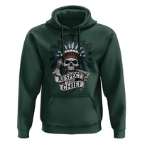 Native American Respect The Chief Hoodie Indian Tribal Skull Headdress - Wonder Print Shop