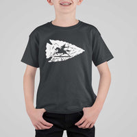 Arrowhead Hunter Indian Chief Relic Hunting Native American T Shirt For Kid - Wonder Print Shop