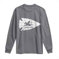 Arrowhead Hunter Indian Chief Relic Hunting Native American Long Sleeve Shirt - Wonder Print Shop