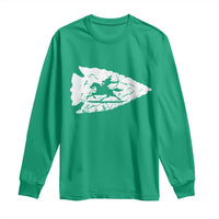 Arrowhead Hunter Indian Chief Relic Hunting Native American Long Sleeve Shirt - Wonder Print Shop