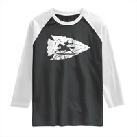 Arrowhead Hunter Indian Chief Relic Hunting Native American Raglan Shirt - Wonder Print Shop